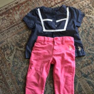 Shirt and pants for girls